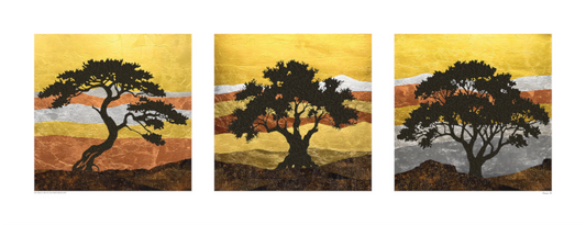 Tree Triptych - Large, Metal Collection 2025