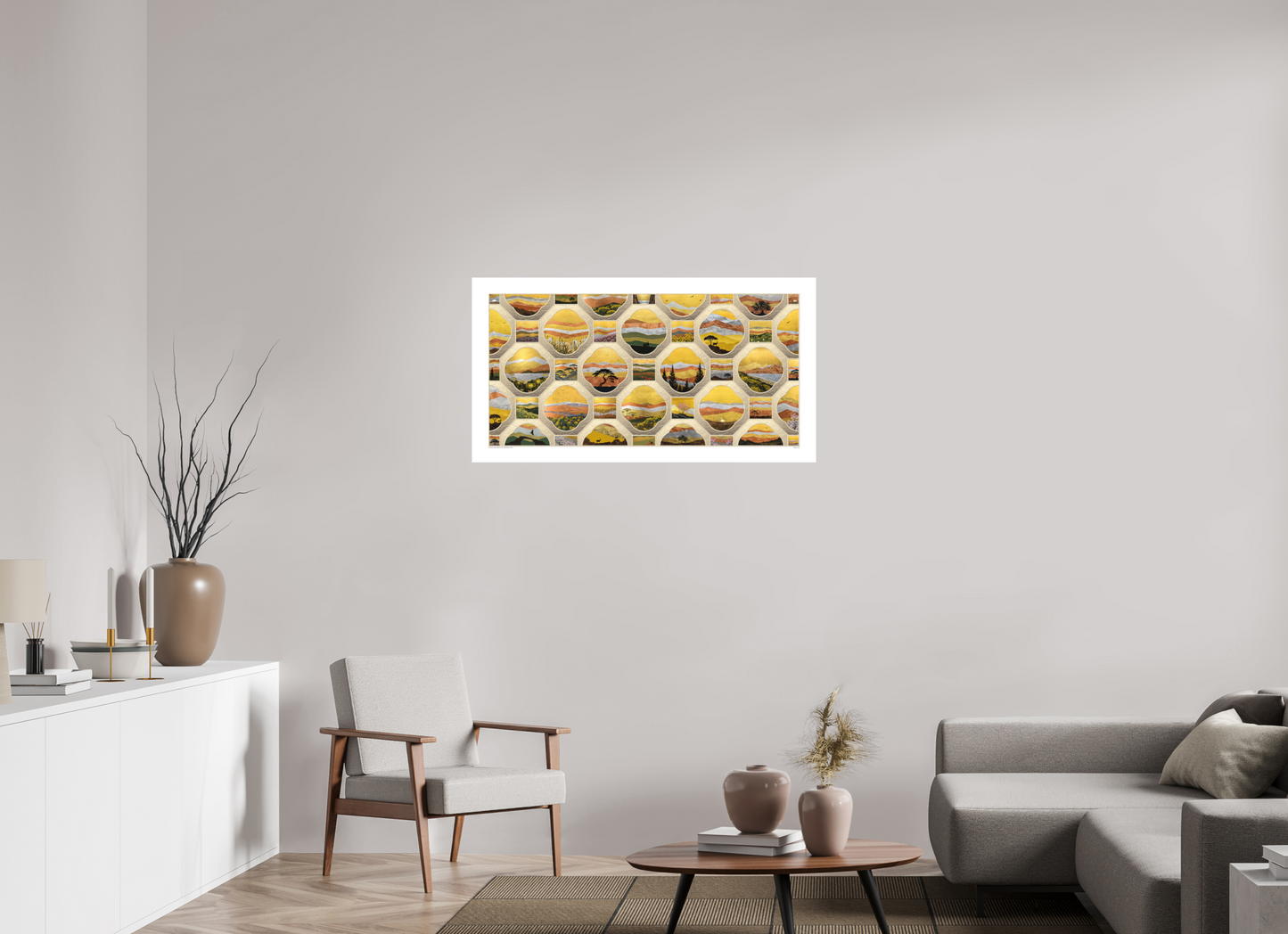 Ivory Stone Lattice - Large, Metal Collection 2025