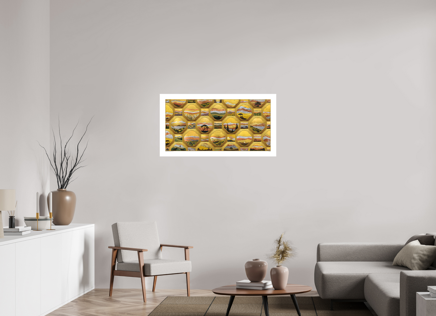 Gold Metal Lattice - Large, Metal Collection 2025