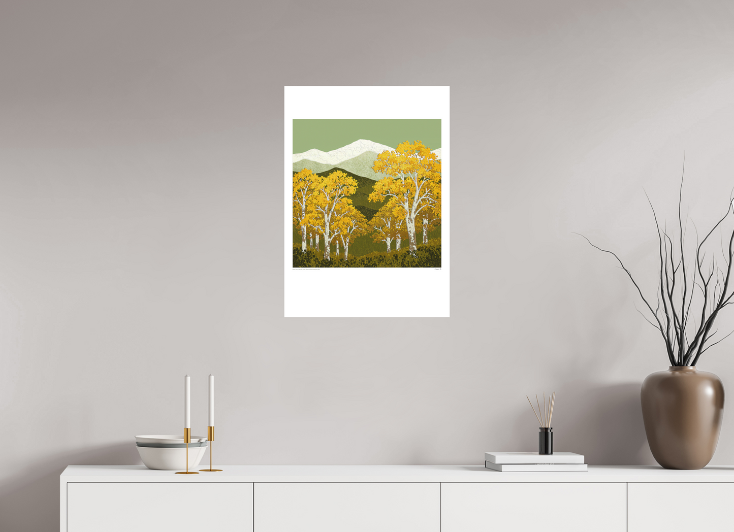 Plane Trees - Large, Olive and Gold Collection 2025