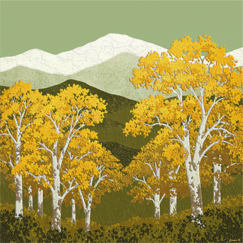 Plane Trees, Olive and Gold Collection 2025