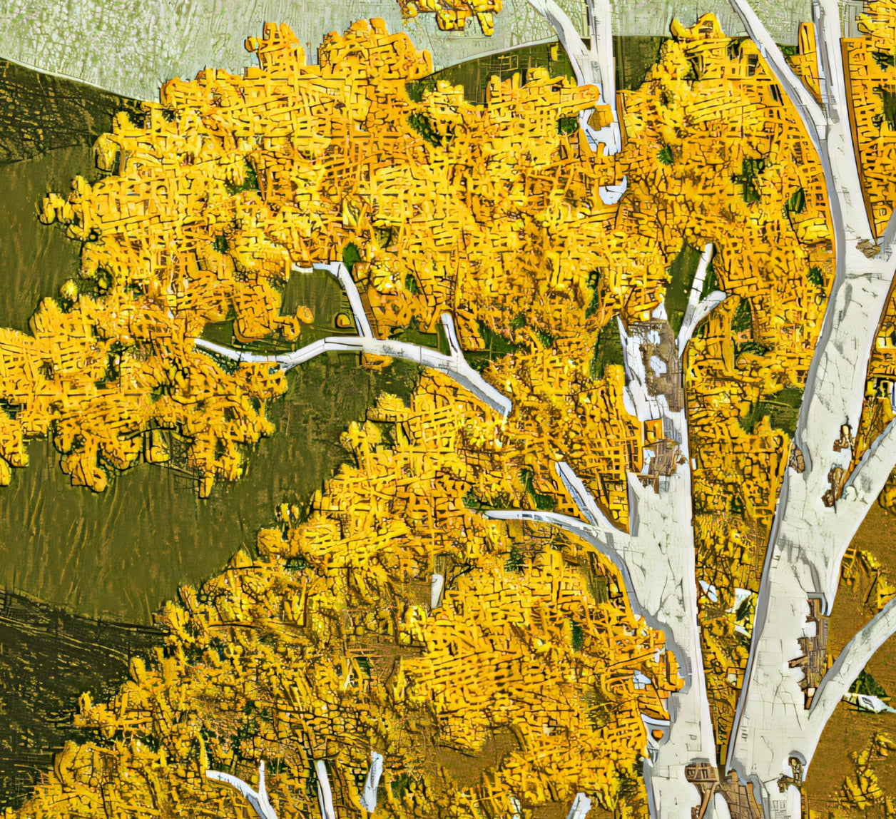 Plane Trees, Olive and Gold Collection 2025