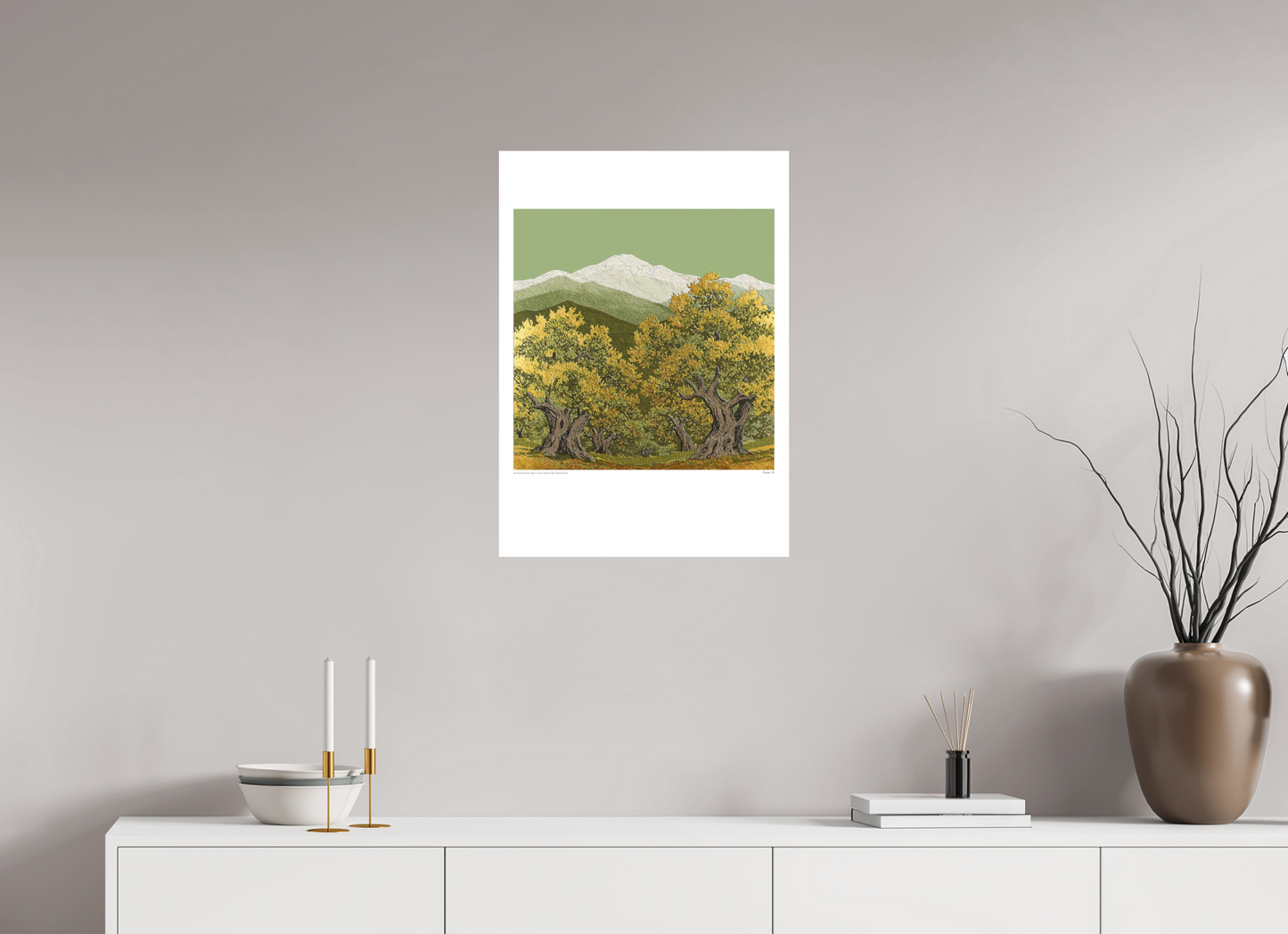 Ancient Olive Grove - Large, Olive and Gold Collection 2025