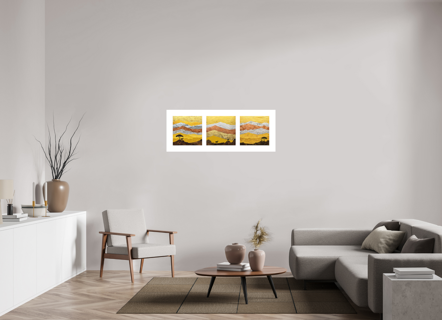 Kri-Kri Triptych - Large, Metal Collection 2025