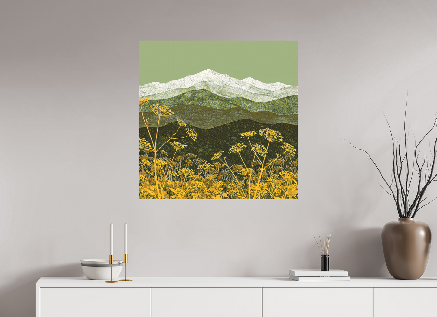 Wild Fennel - Large, Olive and Gold Collection 2025