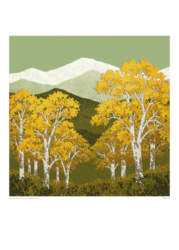 Plane Trees - Large, Olive and Gold Collection 2025