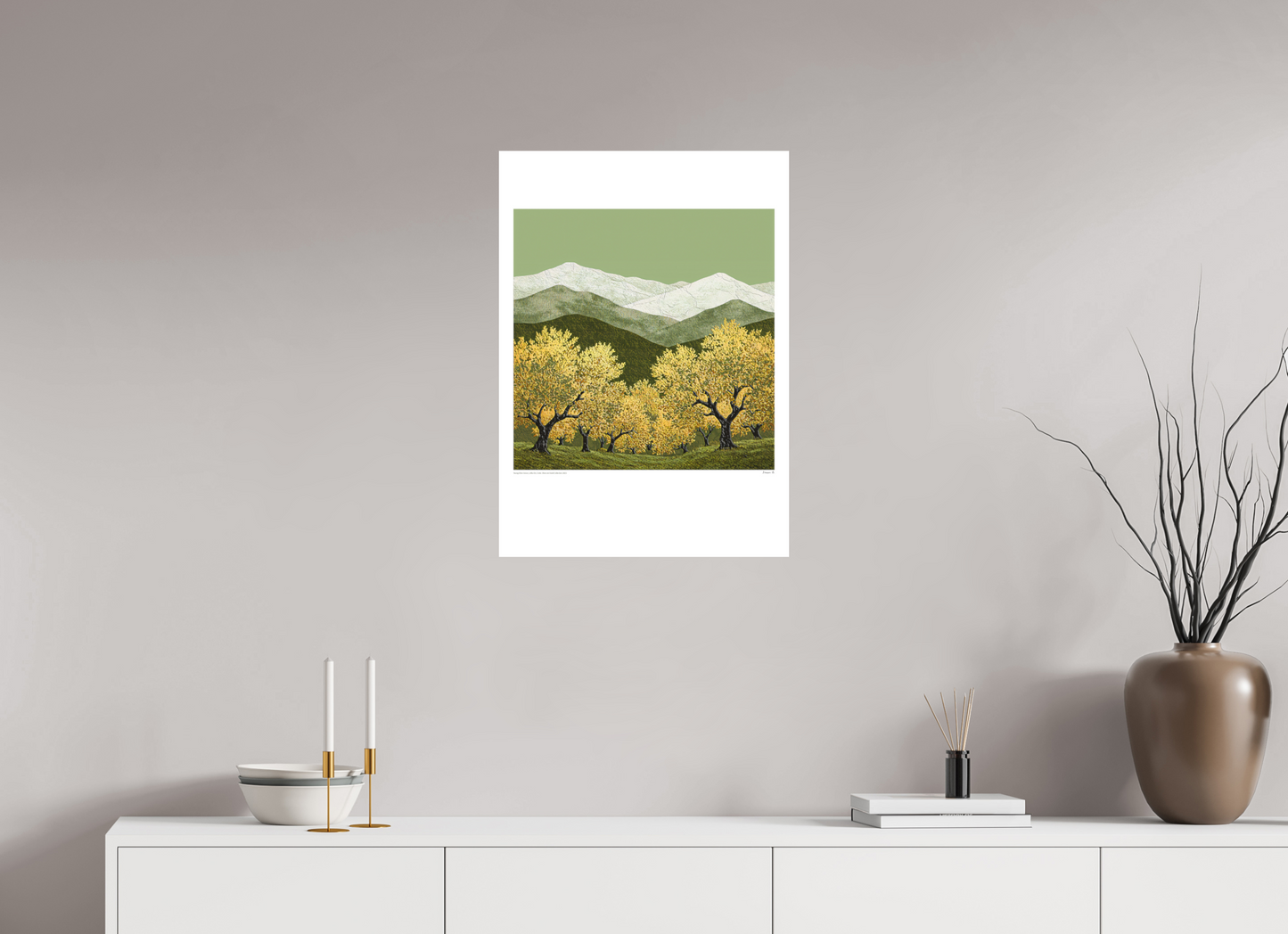 Young Olive Grove - Large, Olive and Gold Collection 2025