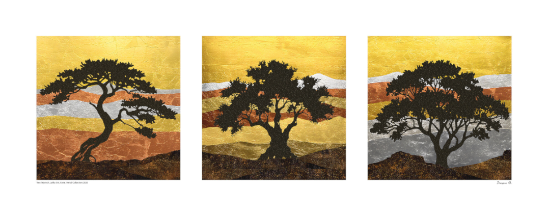 Tree Triptych, Metal Collection 2025