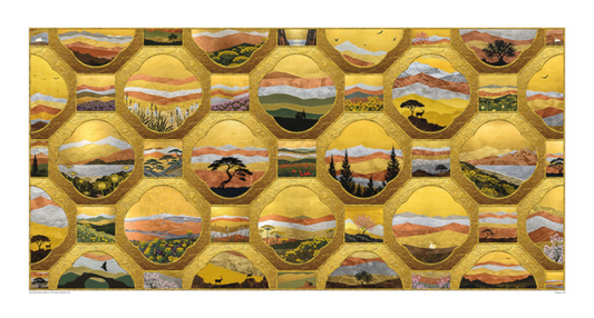 Gold Metal Lattice - Large, Metal Collection 2025