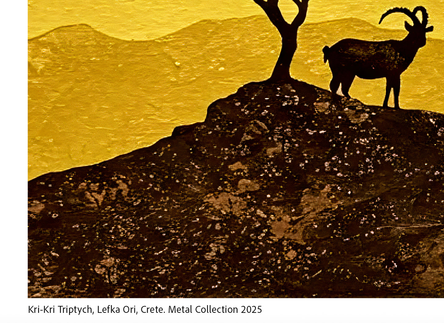 Kri-Kri Triptych - Large, Metal Collection 2025