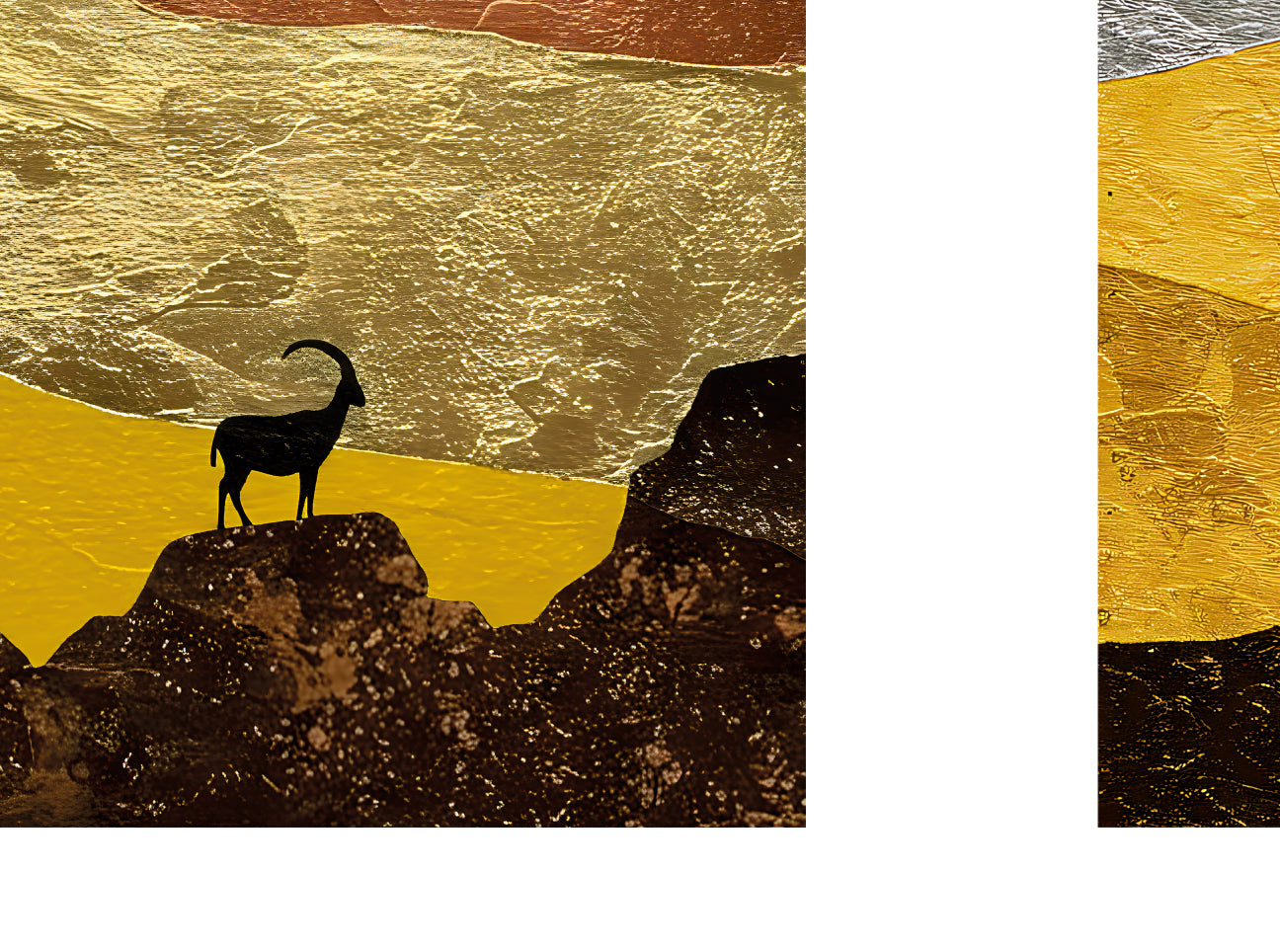 Kri-Kri Triptych - Large, Metal Collection 2025