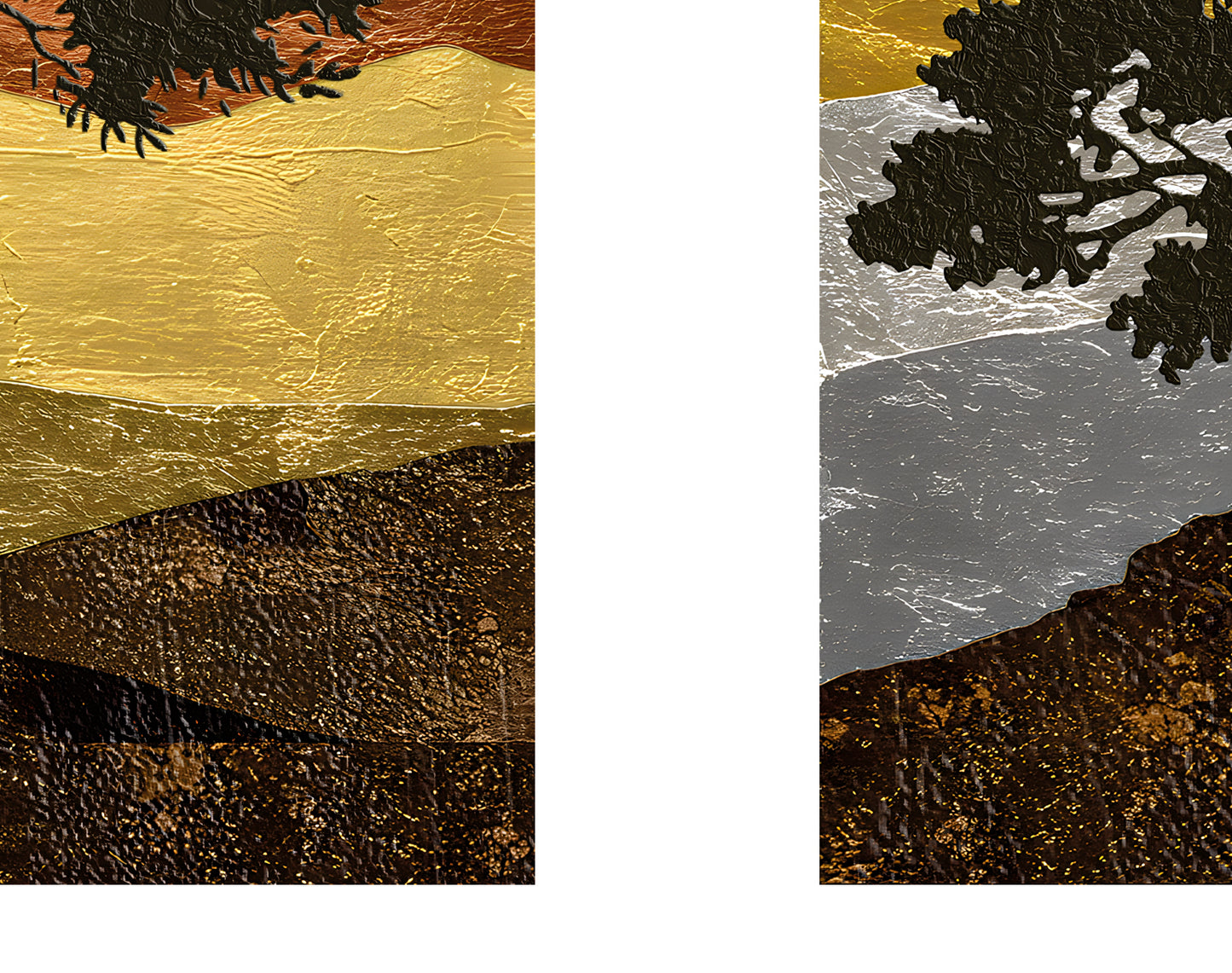 Tree Triptych, Metal Collection 2025