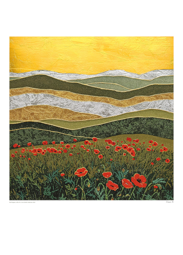 Red Poppies - Large, Metal Collection 2025